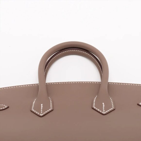 Hermes Birkin 25 Le Tournay Veau Swift Etoupe Silver Metal Fittings K: 2025 - Picture 6 of 11